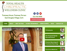 Tablet Screenshot of chiropractor-cork.ie